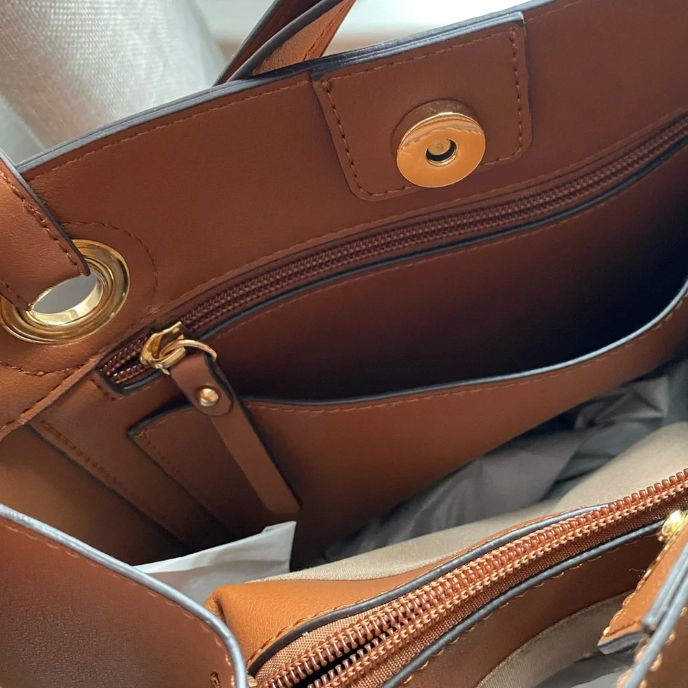 Nanette Lepore Vegan Leather Tote Handbag - Picture 3 of 11